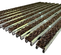 Грязезащитная придверная решетка ООО ПК ЦентрВход Эксперт ворс, коричневый, 590x390 мм 731EX042