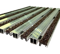 Грязезащитная придверная решетка ООО ПК ЦентрВход Эксперт ворс-широкий скребок, коричневый, 1200x600 мм 731EX098