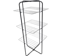 Напольная сушилка для белья Волжаночка БЕРЕЗКА трехъярусная 23.5 м СН-811 сер.металлик