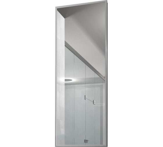 Настенное зеркало Мебелик Сельетта-6 в раме, белый 1100х400х9 4882