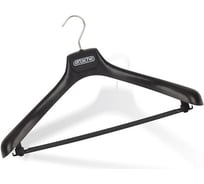 Пластмассовая вешалка-плечики Attache с перекладиной черная, размер 52-54 49914