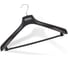 Пластмассовая вешалка-плечики Attache с перекладиной черная, размер 52-54 49914 1