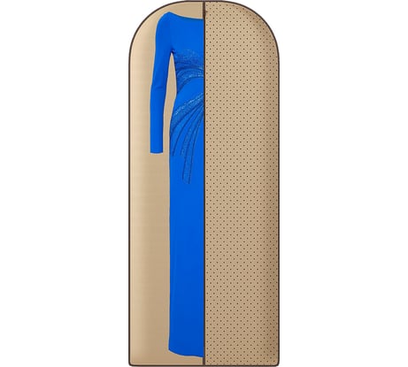 Длинный чехол для платьев, костюмов и пальто HOMSU Горох 150x60 см HOM-1174