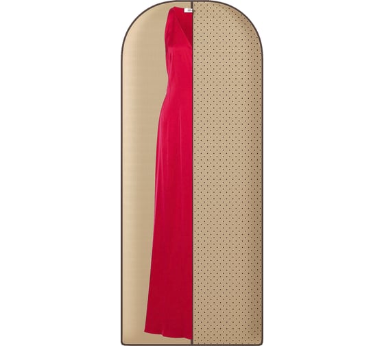 Длинный чехол для платьев, костюмов и пальто HOMSU Горох 150x60 см HOM-1174