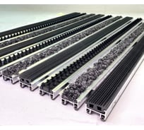 Грязезащитная придверная решетка ООО ПК ЦентрВход Эксперт резина-щетка-ворс, черный, 900x600 мм 731EX020