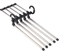 Раздвижная вешалка для брюк HOMSU на 5 спиц 34x18x17 см, черная HOM-1066