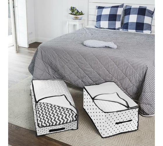 Чехол для одеял, подушек и постельного белья HOMSU Eco White 60х40х30 см HOM-1236