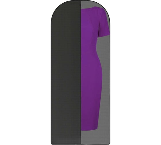 Длинный чехол для платьев, костюмов и пальто HOMSU Premium Black 150x60 см HOM-1204