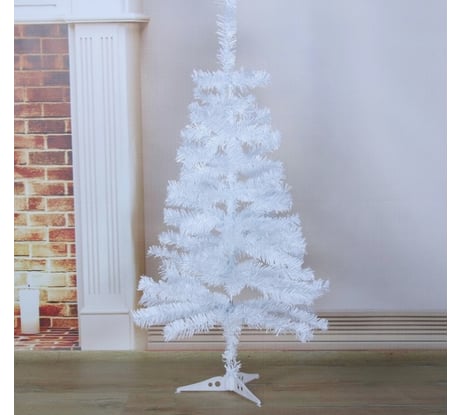 Ёлка Зимнее волшебство, белая, 90 см, d нижнего яруса 43 см, d иголок 5 см, 90 веток 703633