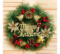 Новогодний венок Зимнее волшебство d-30 см, Новогодние колокольчики 5036606