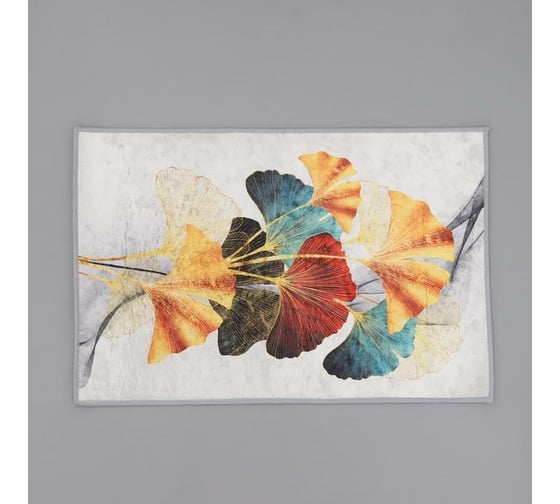 Коврик Доляна Листья 40х60 см 5504433 1