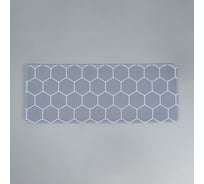 Коврик Доляна Соты 45х120 см, цвет серый 6847554