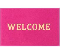 Придверный коврик Доляна Welcome 38х58 см, цвет микс 813445
