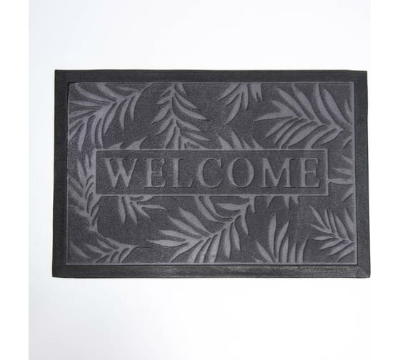 Придверный коврик Доляна Welcome Листья 40х60 см, без окантовки, цвет микс 5412439 1