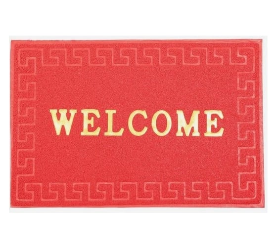 Придверный коврик Доляна Welcome Меандр 38х58 см, цвет микс 2987240
