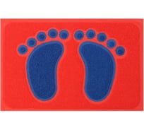 Придверный коврик Доляна Следочки 38х58 см, цвет микс 733291