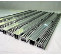 Грязезащитная придверная решетка ООО ПК ЦентрВход Эксперт щетка-широкий скребок, (цвет серый), размером 590x390мм. 731EX039