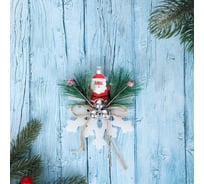 Новогоднее украшение Зимнее волшебство Снежинка дедушка мороз 10 см 6938984