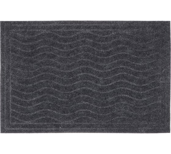 Коврик придверный VETTA 40x60 см, полипропилен, темно-серый, арт.1 466-382 1