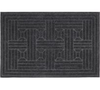 Коврик придверный VETTA 40x60 см, полипропилен, черный 466-386