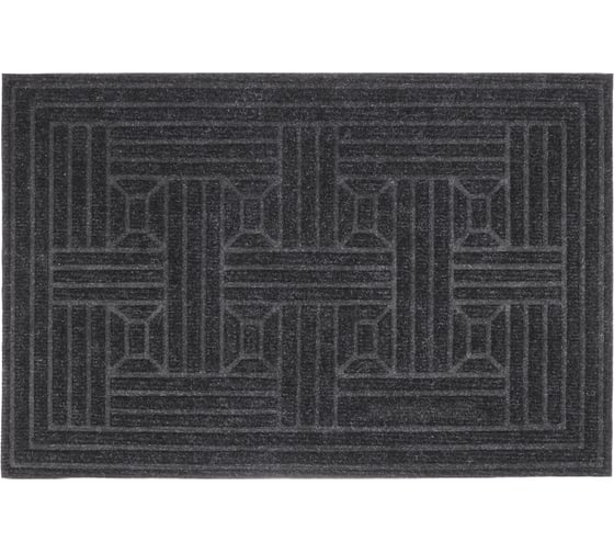 Коврик придверный VETTA  40x60 см, полипропилен, черный 466-386 1