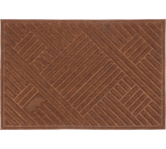Коврик придверный VETTA  40x60 см, полипропилен, кофейно-коричневый 466-385 1