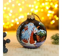 Елочный шар Сималенд Священная ночь, d-8 см, ручная роспись 7304127