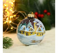 Елочный шар Сималенд Ночь перед Рождеством, d-8 см, ручная роспись 5227210