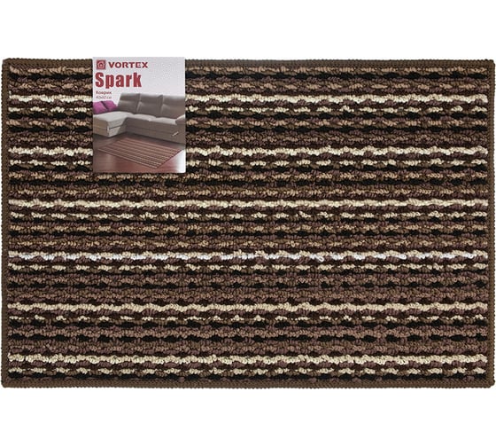 Коврик VORTEX Spark 40x60 см, коричневый 24094