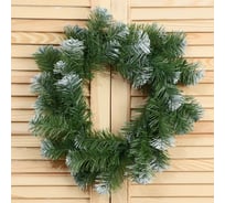 Рождественский белоснежный венок Сималенд 35 см 7134973