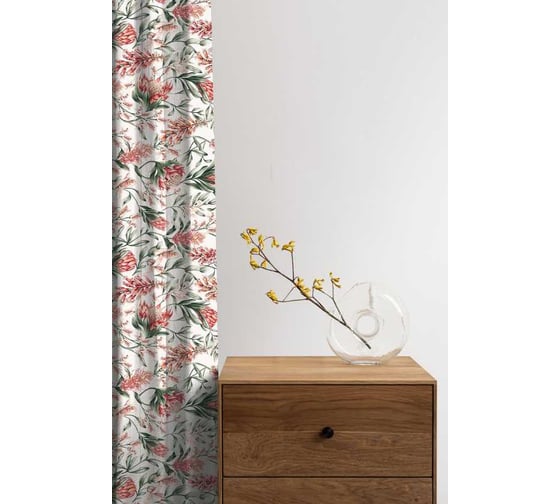 Комплект штор WENGE рогожка 145x270 см 2 шт, Floral aura 953079