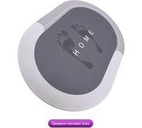 Коврик влаговпитывающий JOY HOME Спанч 50x80 см, серый, овал 11414
