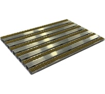 Грязезащитная придверная решетка ООО ПК ЦентрВход Эксперт ворс-широкий скребок, песочный, 900x600мм 731EX132