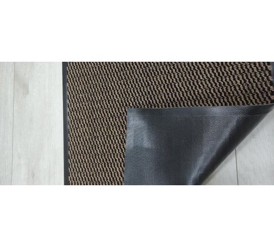 Коврик придверный JOY HOME 50x80 см, Велюр коричневый 12543
