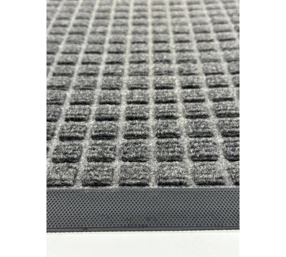 Коврик придверный Joy Home 60х90 см, Люкс серый 12537