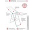 Напольная раскладная сушилка для белья InHome 21 м INCD3/3 3