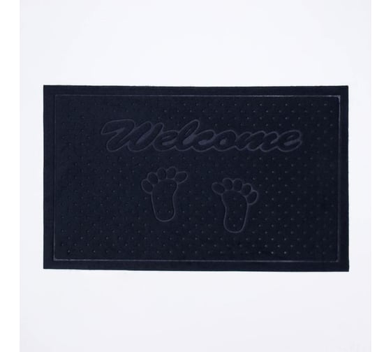 Придверный коврик Доляна Welcome Следы 45х75 см, цвет микс 5264980 1