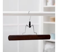 Вешалка для брюк и юбок Доляна 25х15,5 см, дерево вишня 565885