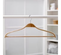 Вешалка для костюма Доляна с перекладиной 44.5х22 см, дерево, сорт А 1476776