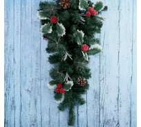 Декоративная ёлка Зимнее волшебство настенная 65 см шишка ягодки 706052