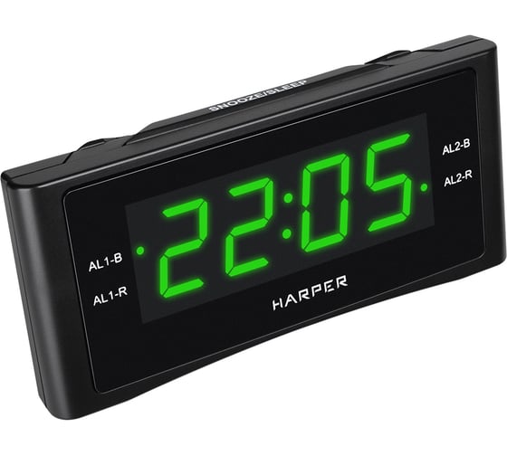 Радиобудильник HARPER HCLK-1006 green led H00002208