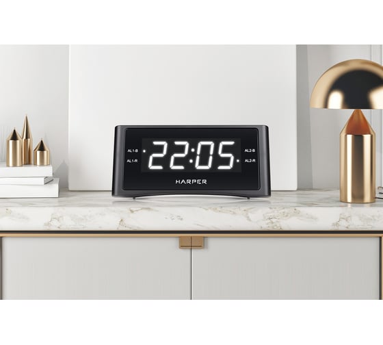 Радиобудильник HARPER HCLK-1007 white led H00003156