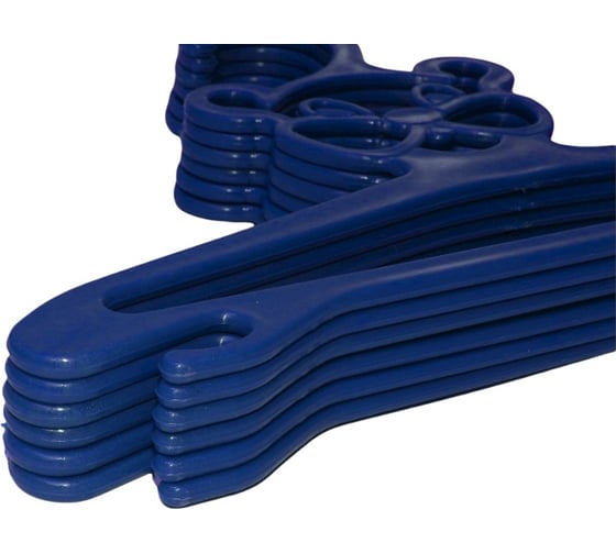 Детские плечики BlagPlast Львенок р-р 36-38, цвет синий, 10 шт Bl-19878-3