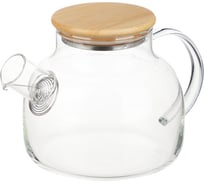 Чайник заварочный VETTA 1000мл, с металлическим фильтром, стекло 850-227