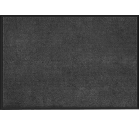 Коврик придверный ЛЮБАША 80x120см, серый, влаго-грязезащитный, 430гр/м2, ребристый, СТАНДАРТ, 701037