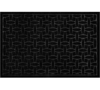 Коврик придверный ЛЮБАША 60x90см, черный, грязезащитный, 430гр/м2, фактурный рисунок АЛМАЗ, 701054