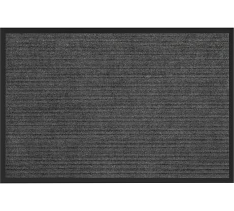 Коврик придверный ЛЮБАША 60x90см, серый, влаго-грязезащитный, 430гр/м2, ребристый, СТАНДАРТ, 701035