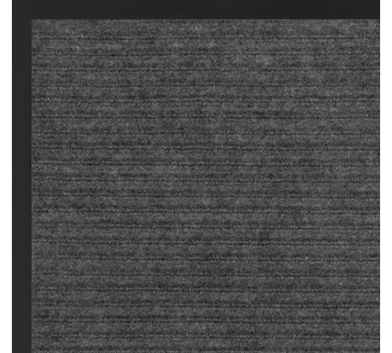 Коврик придверный ЛЮБАША 60x90см, серый, влаго-грязезащитный, 430гр/м2, ребристый, СТАНДАРТ, 701035