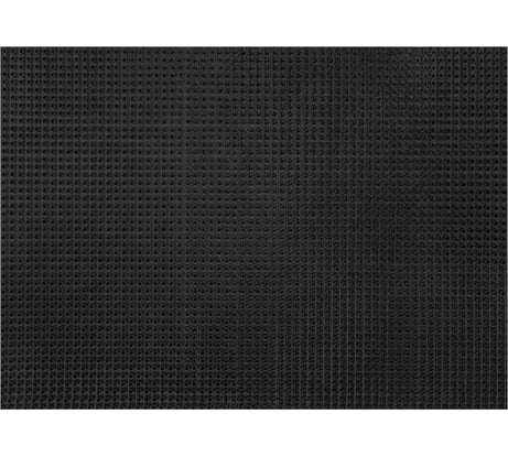 Коврик придверный ОФИСМАГ 60x90см, черный, пластиковый, грязезащитный, толщина 10мм, ТРАВКА, PRIMILA, 701066