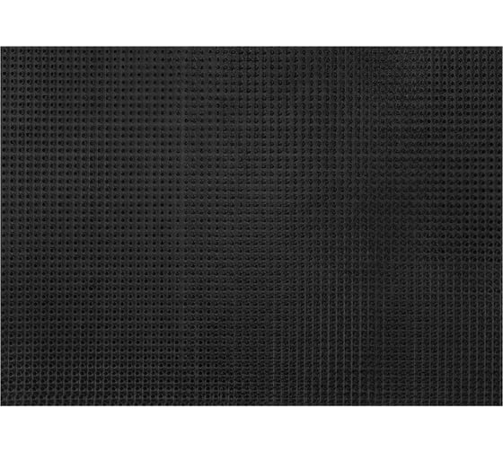 Коврик придверный ОФИСМАГ 60x90см, черный, пластиковый, грязезащитный, толщина 10мм, ТРАВКА, PRIMILA, 701066